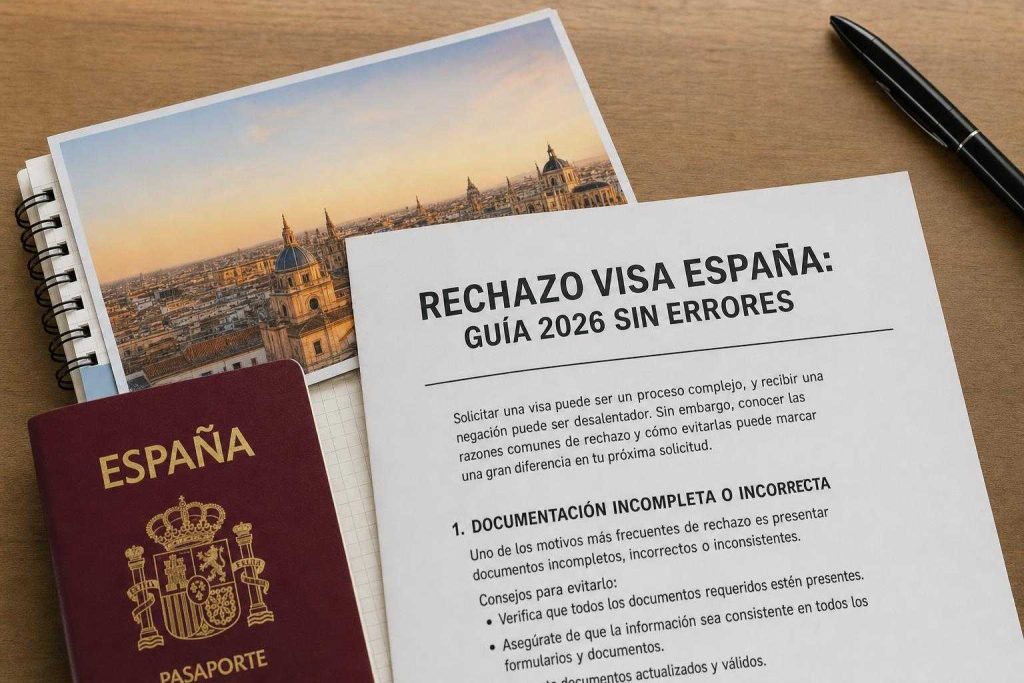 Additional Illustration of Rechazo visa España: Guía 2026 sin errores