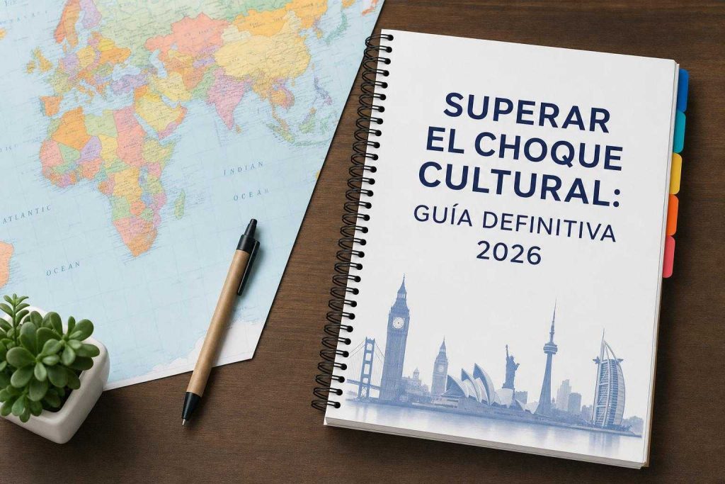 superar el choque cultural illustration