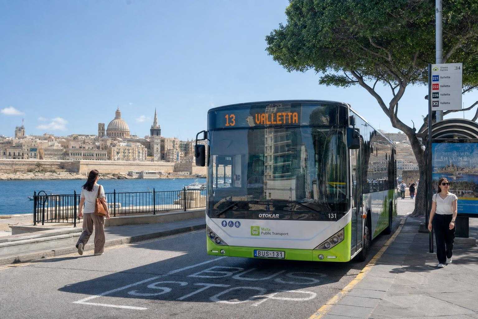 Illustration of Transporte en Malta: Guía 2026 para estudiantes