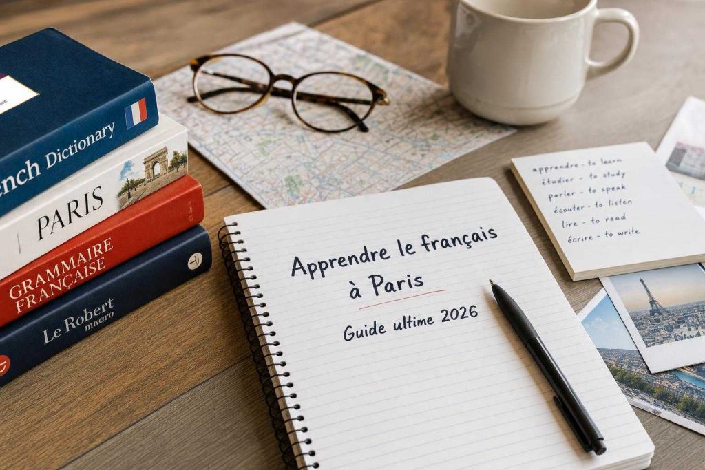 aprender francés en París illustration