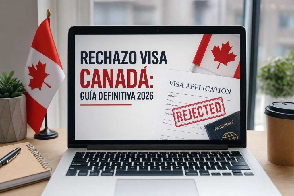 rechazo visa Canadá illustration