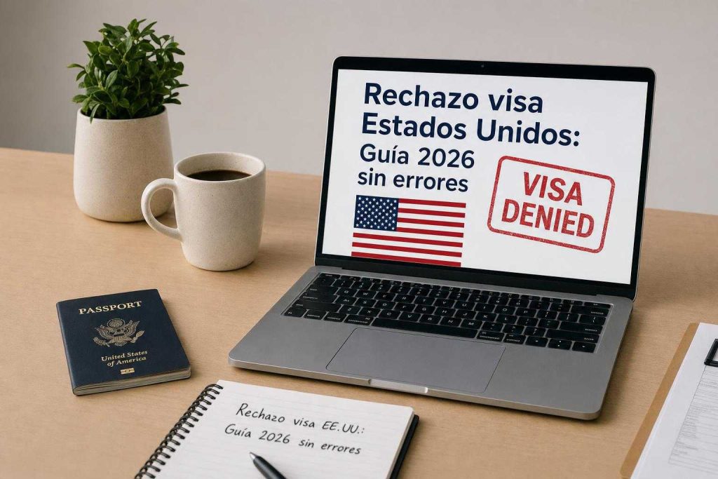 rechazo visa Estados Unidos illustration