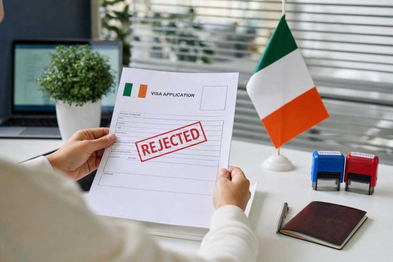 Illustration of Rechazo visa Irlanda: Cómo evitarlo sin errores